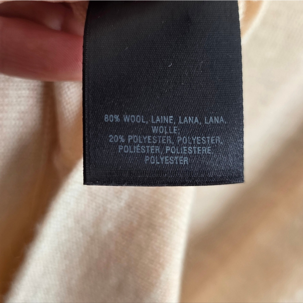 Moth Anthropologie Wool Blend Turtleneck Sweater XS Pink Button Cuff Knit - Picture 6 of 9